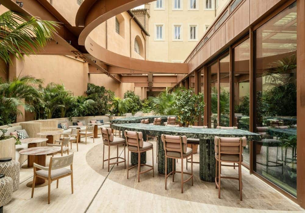 Hôtel Six Senses à Rome, design d'intérieur par Patricia Urquiola