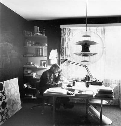 Verner Panton dans son atelier