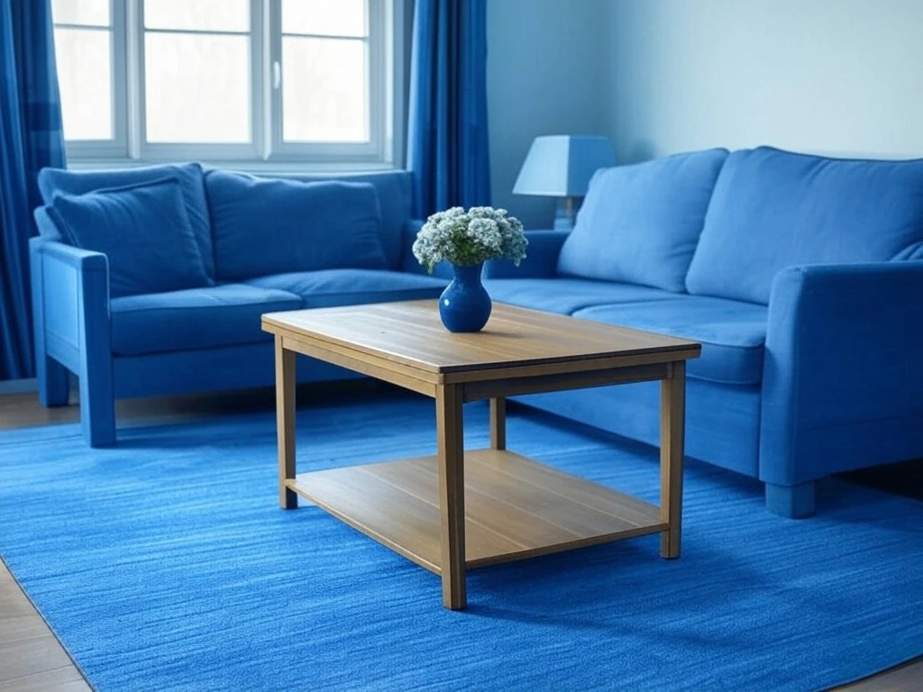 Décoration d'intérieur bleu